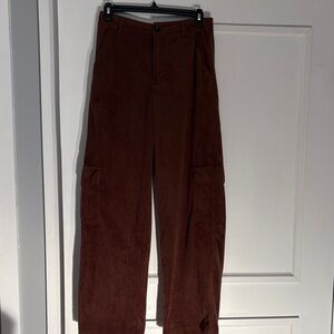 Women’s or Girl’s  Brown Corduroy Cargo Pants
